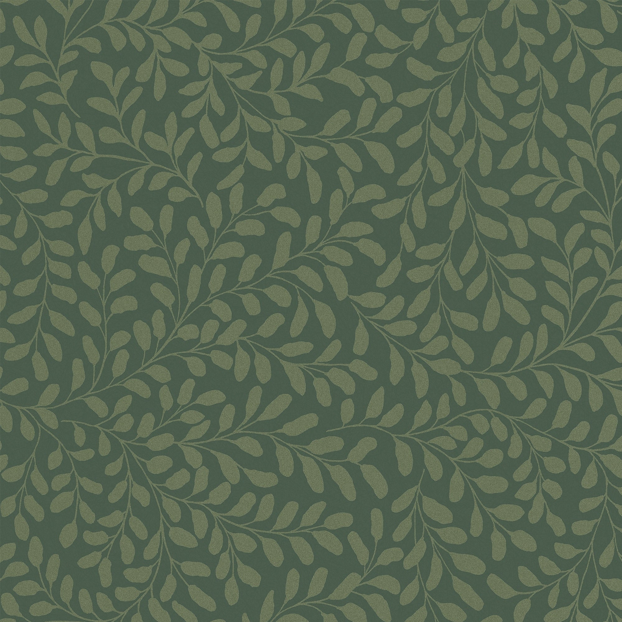 Graham Brown Gilded Leaf Olive Wallpaper