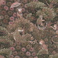 Graham Brown Treetop Troop Damson Wallpaper
