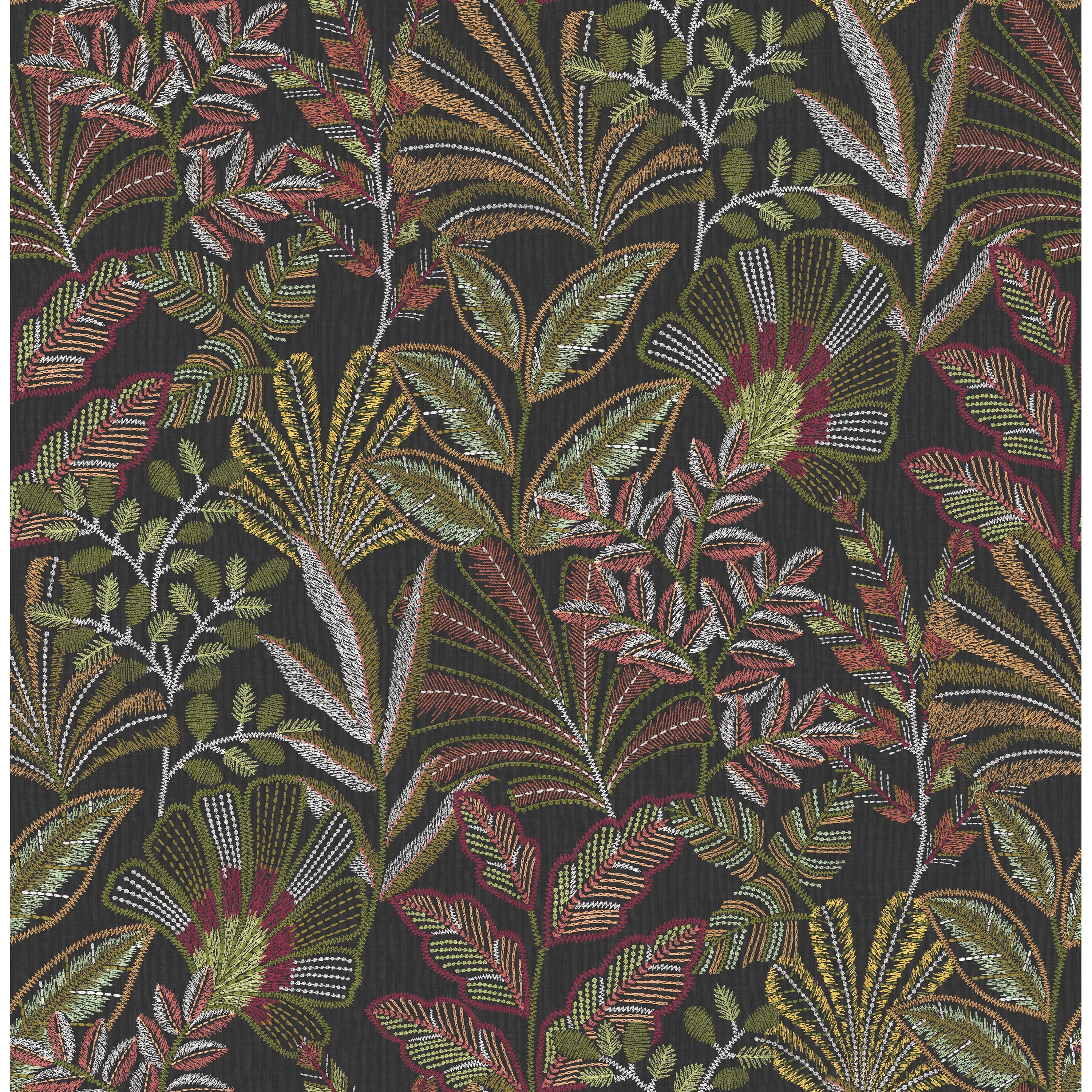 Graham Brown Vendura Weave Black Damson Wallpaper