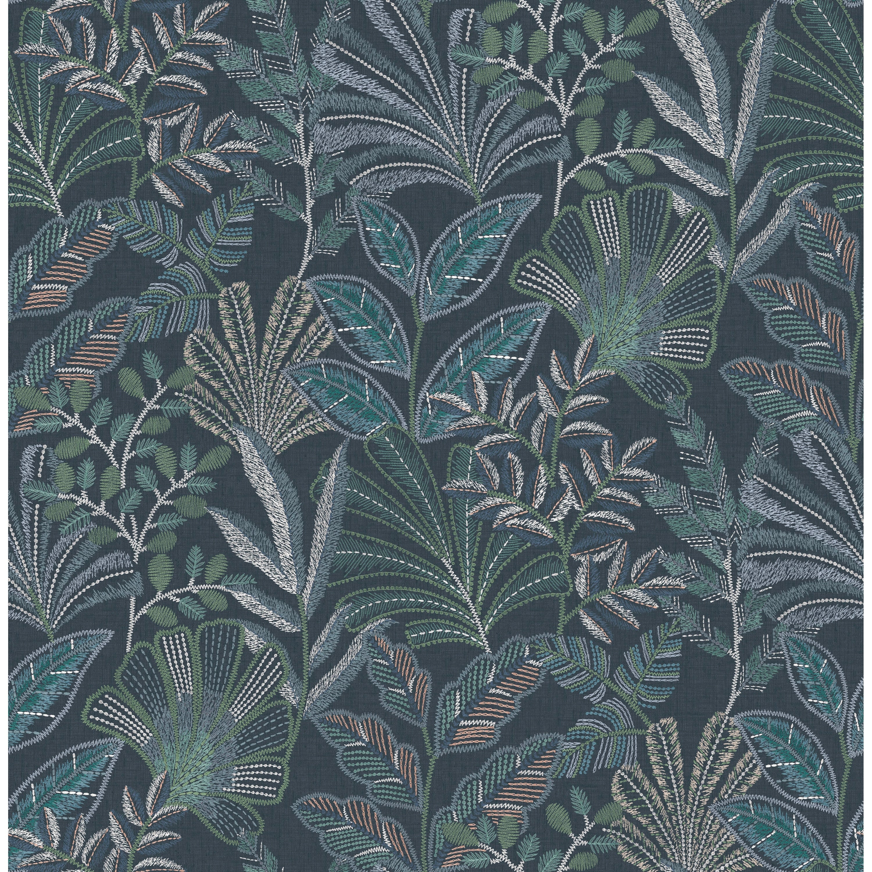 Graham Brown Vendura Weave Navy Wallpaper