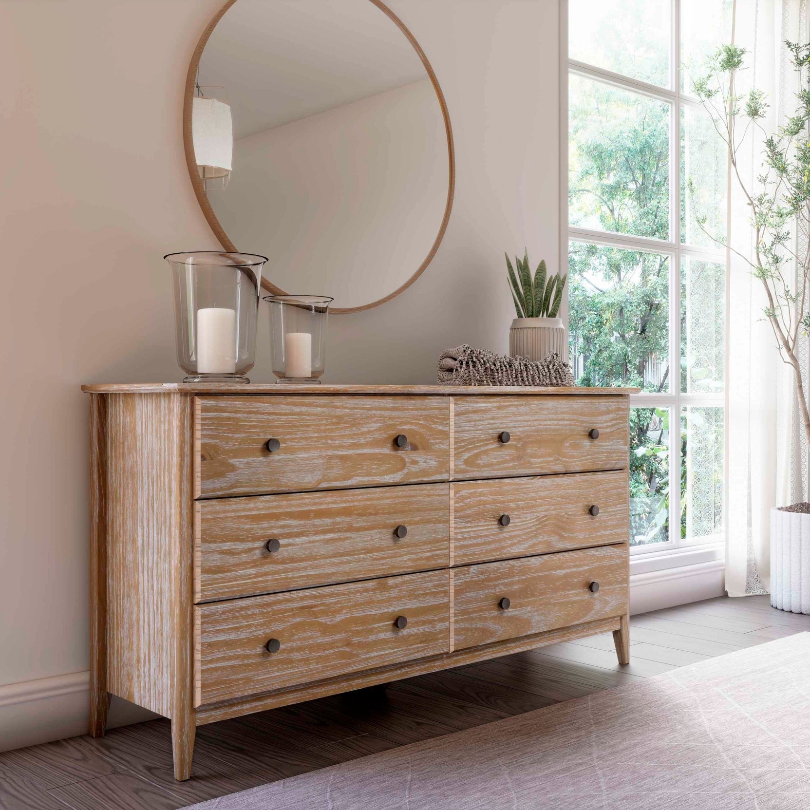 Grain Wood Furniture Greenport 6 Drawer Dresser