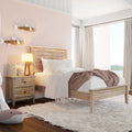Grain Wood Furniture Greenport Queen Louvered Platform Bed