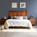 Grain Wood Furniture Shaker Panel Queen Solid Wood Platform Bed
