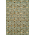 Gramercy Baltic Teal Wool And Viscose Hand Made Area Rug 4 X 6 4 X 6