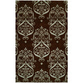 Gramercy Chocolate Brown Viscose And Wool Handmade Area Rug