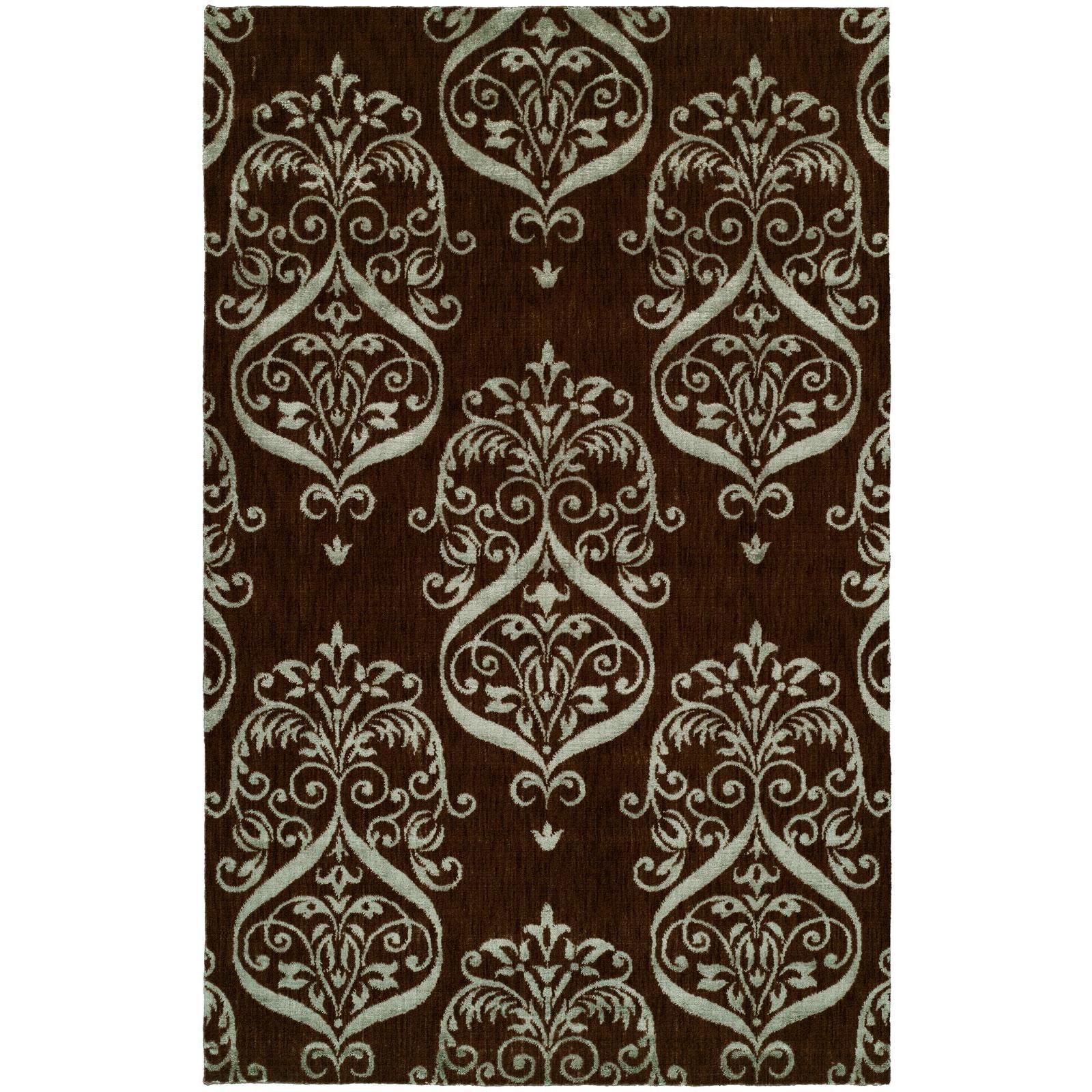 Gramercy Chocolate Brown Viscose And Wool Handmade Area Rug