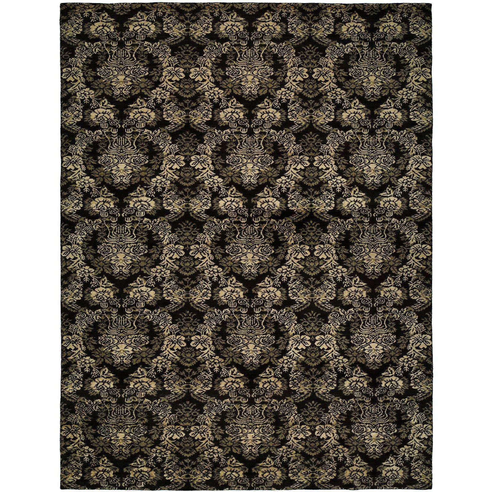 Gramercy Midnight Black Wool Handmade Area Rug