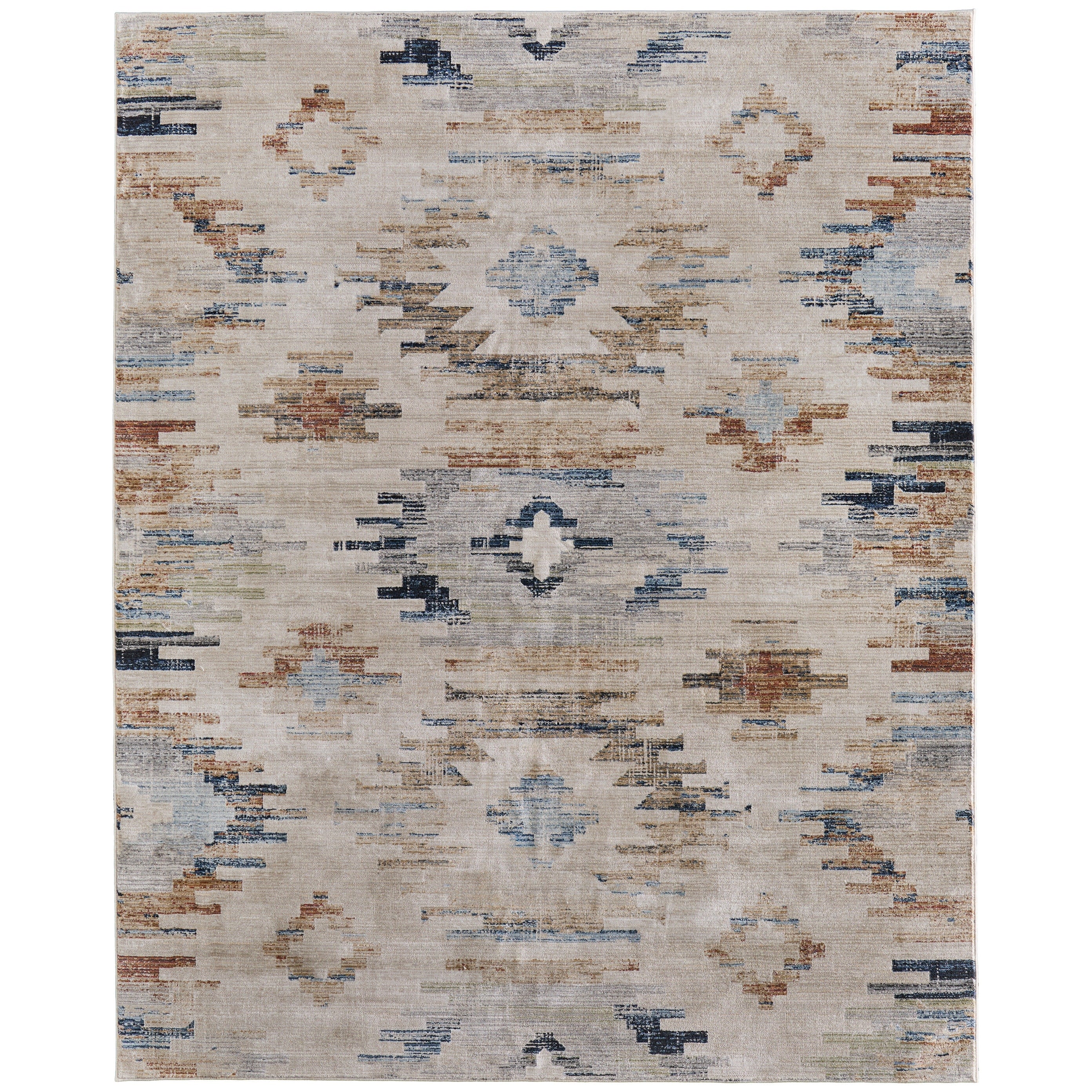 Grand Bazaar Claymore Machine Made Diamond Traditional Area Rug