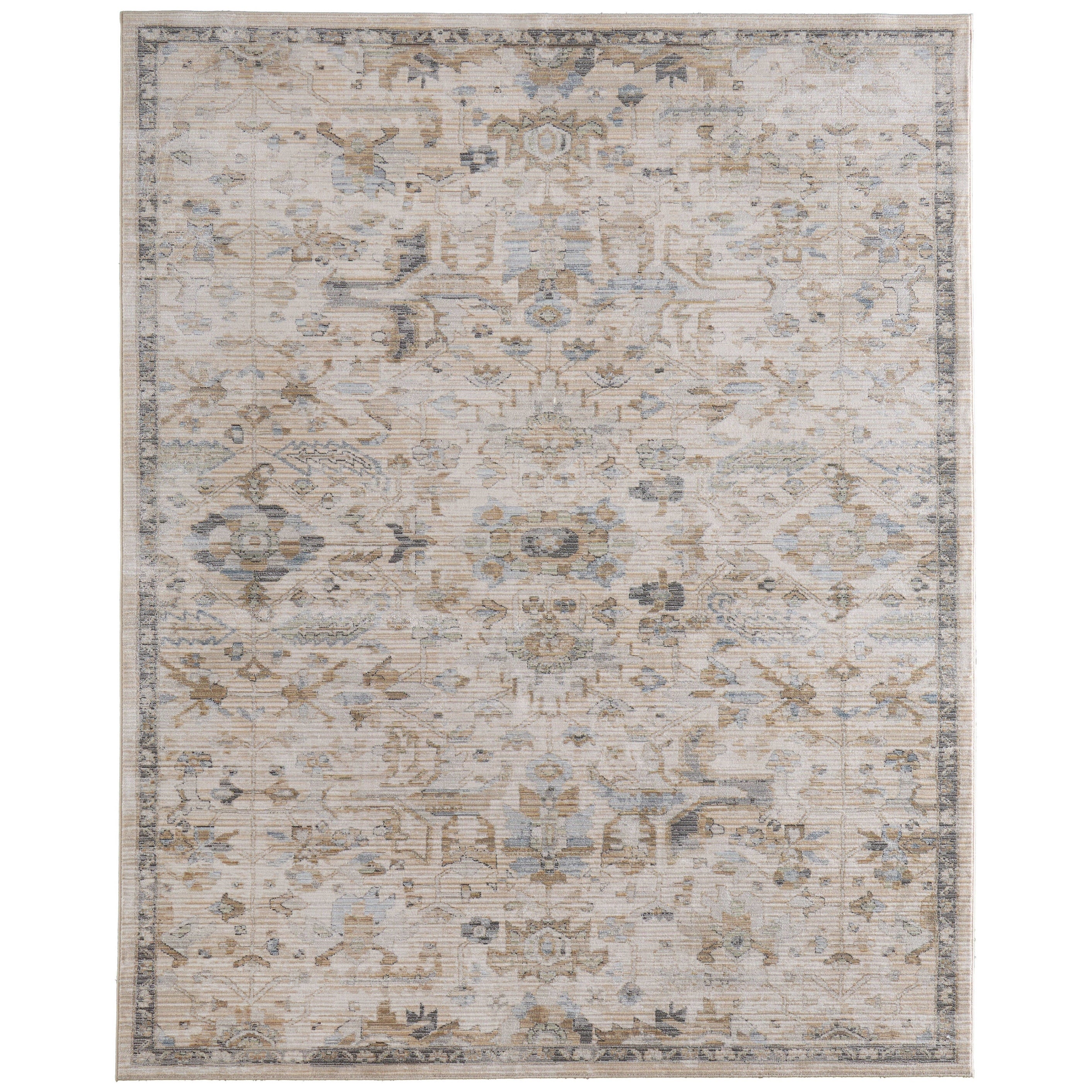 Grand Bazaar Edinburgh Machine Made Floral Botanical Traditional Area Rug
