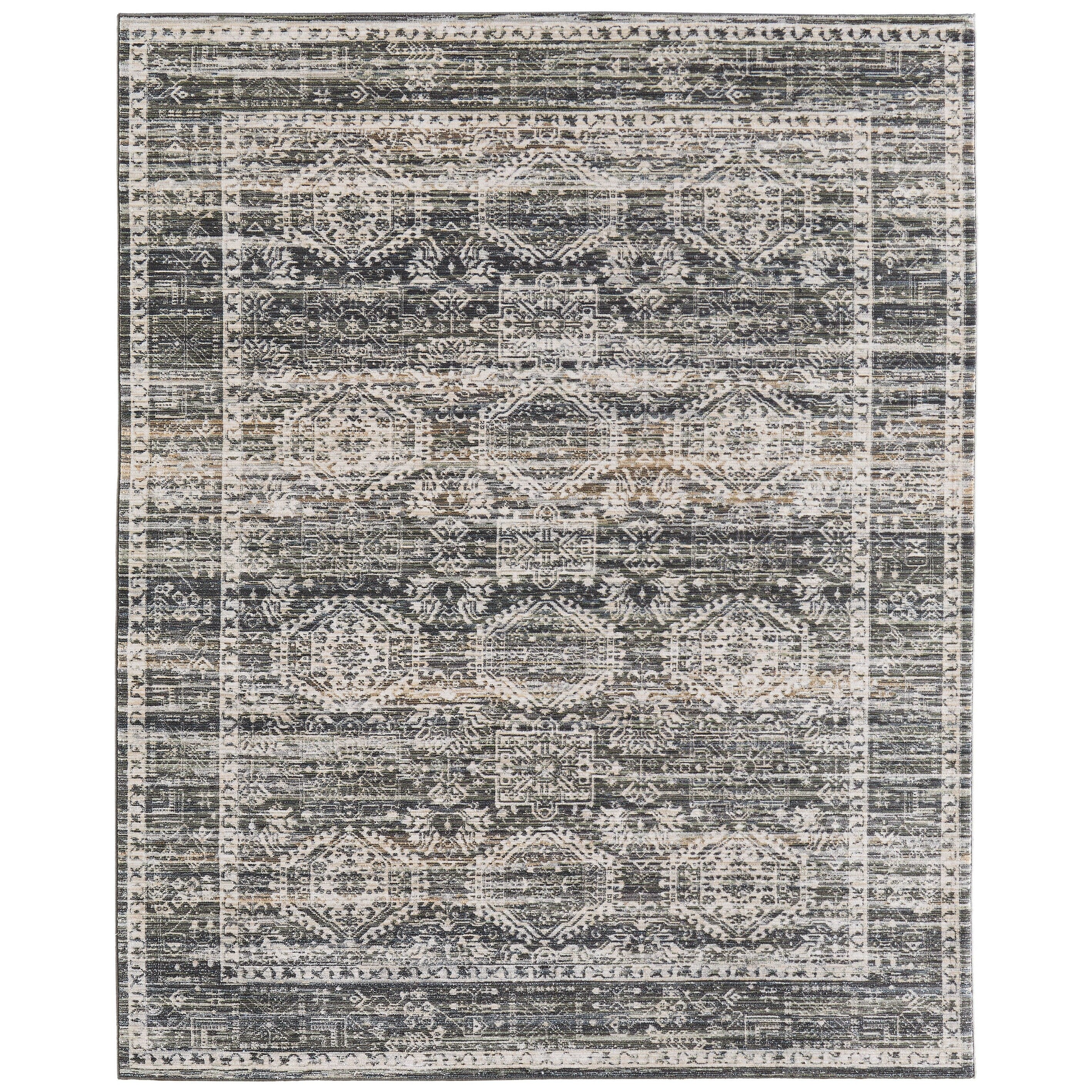Grand Bazaar Edinburgh Machine Made Medallion Traditional Area Rug