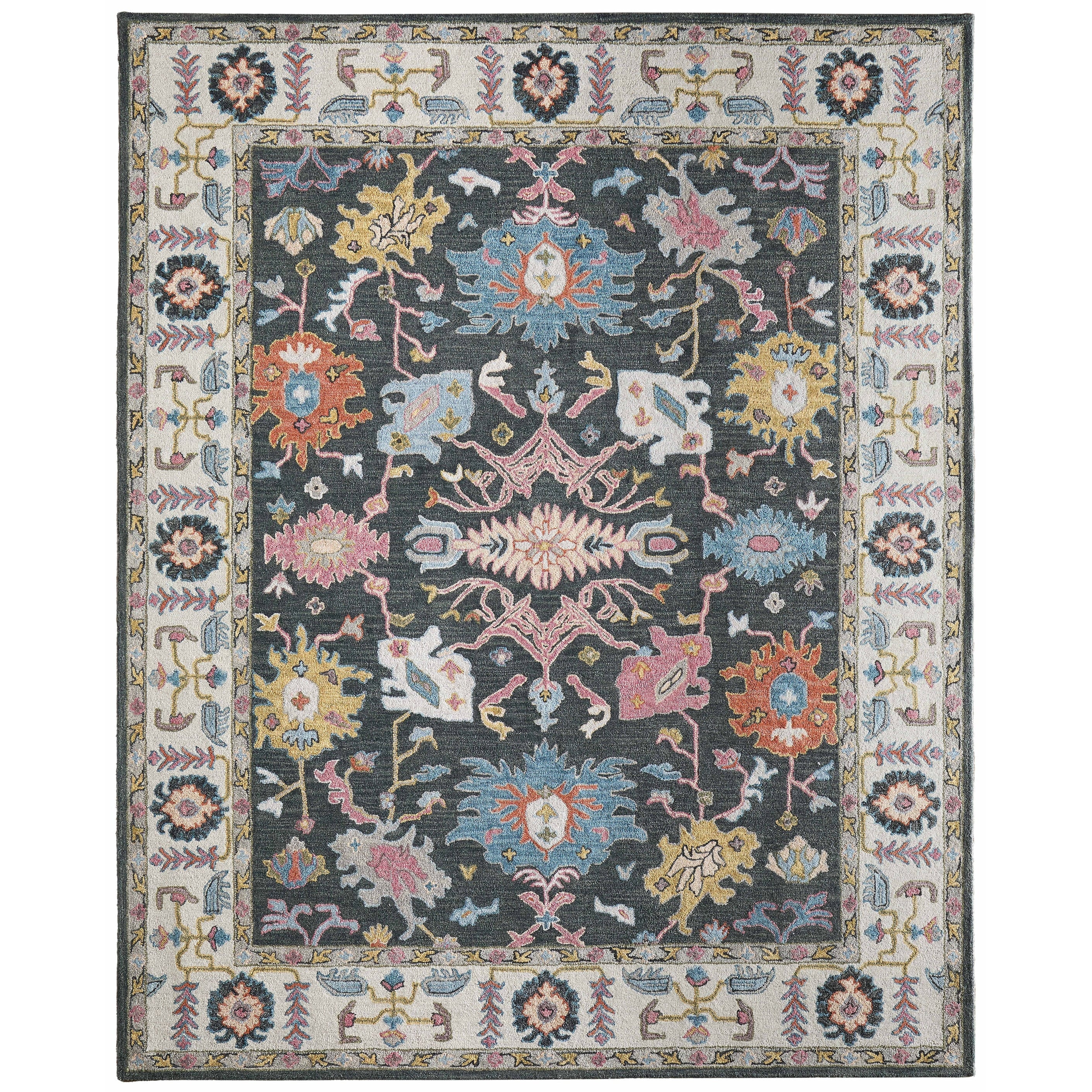 Grand Bazaar Margo Hand Tufted Floral Botanical Traditional Area Rug