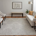 Grand Bazaar Rooney Hand Tufted Geometric Modern Area Rug