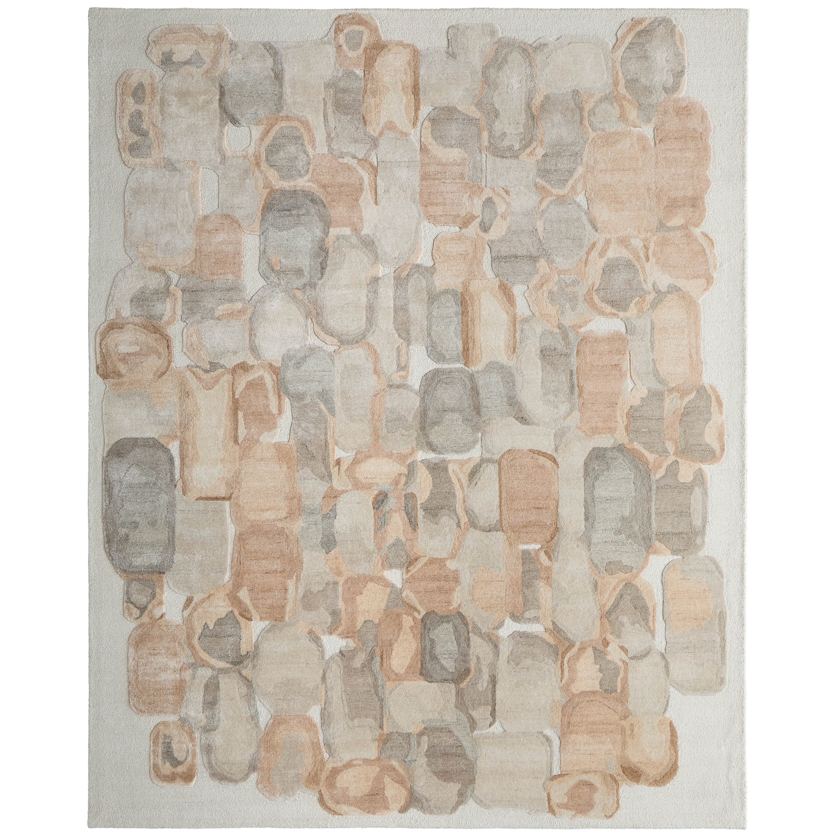 Grand Bazaar Scarlot Hand Tufted Abstract Modern Area Rug