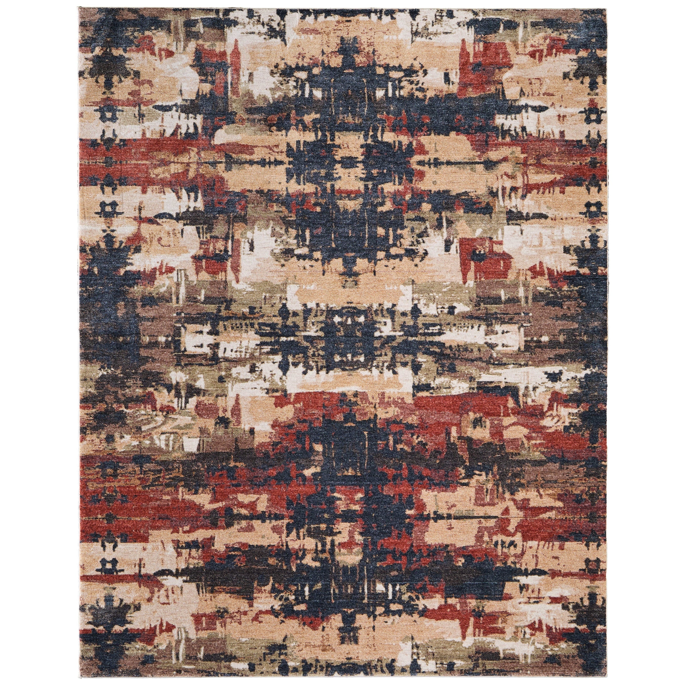 Grand Bazaar Stirling Machine Made Abstract Modern Area Rug