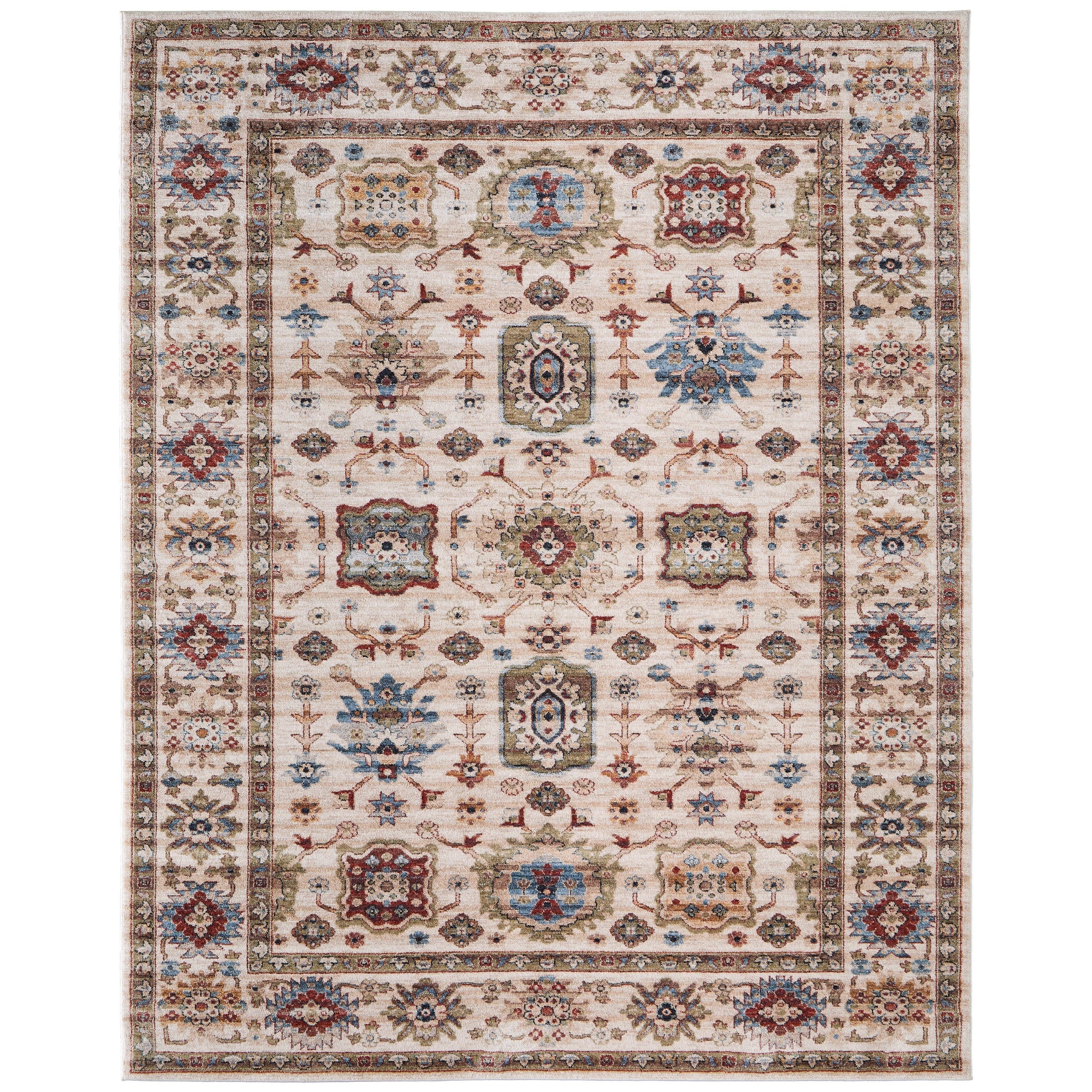 Grand Bazaar Stirling Machine Made Oriental Traditional Area Rug