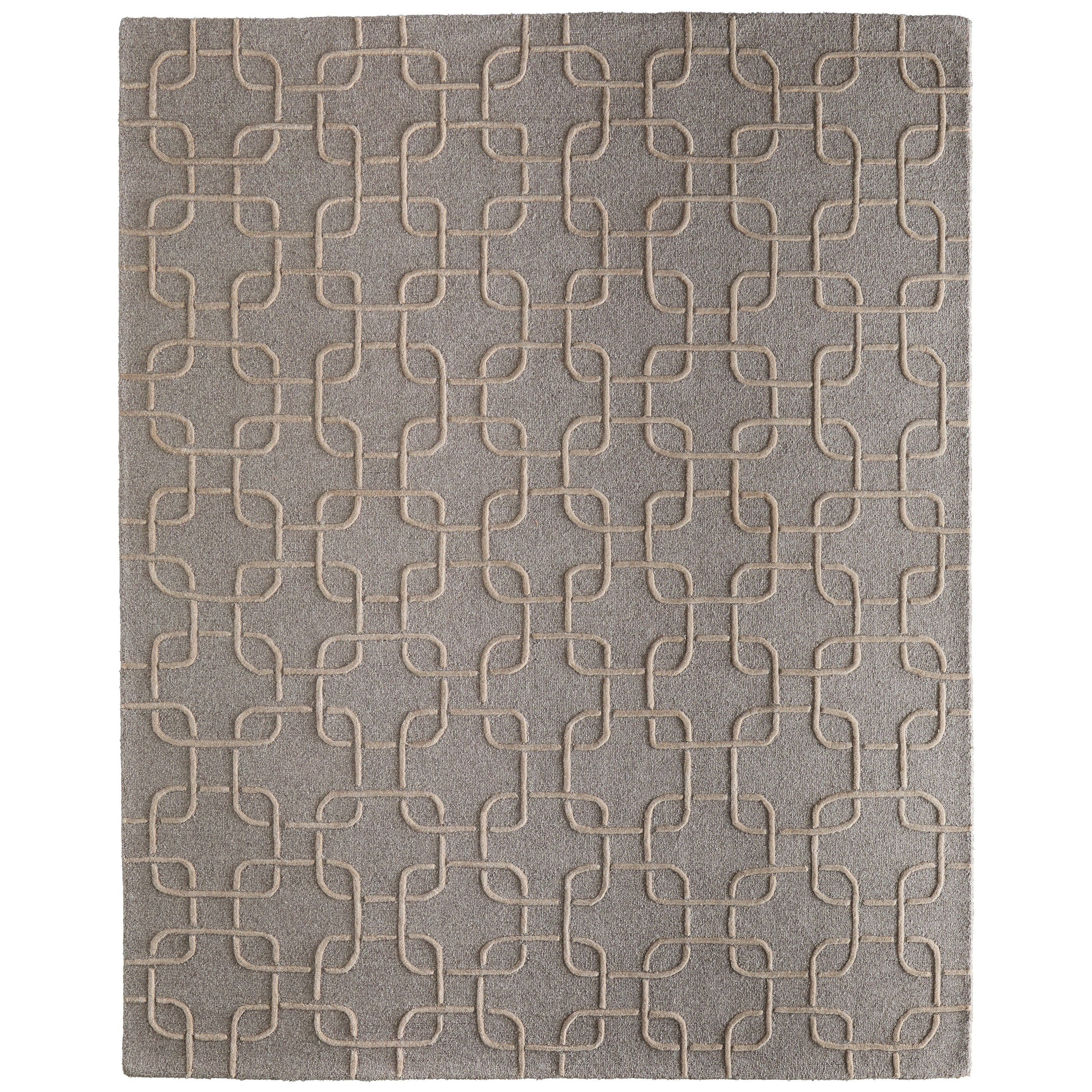 Grand Bazaar Wallace Hand Tufted Trellis Lattice Transitional Area Rug