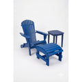 Grand Collection Folding Large Size Adirondack Chair Pine Wood Navy Blue