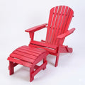 Grand Collection Folding Large Size Adirondack Chair Pine Wood Red