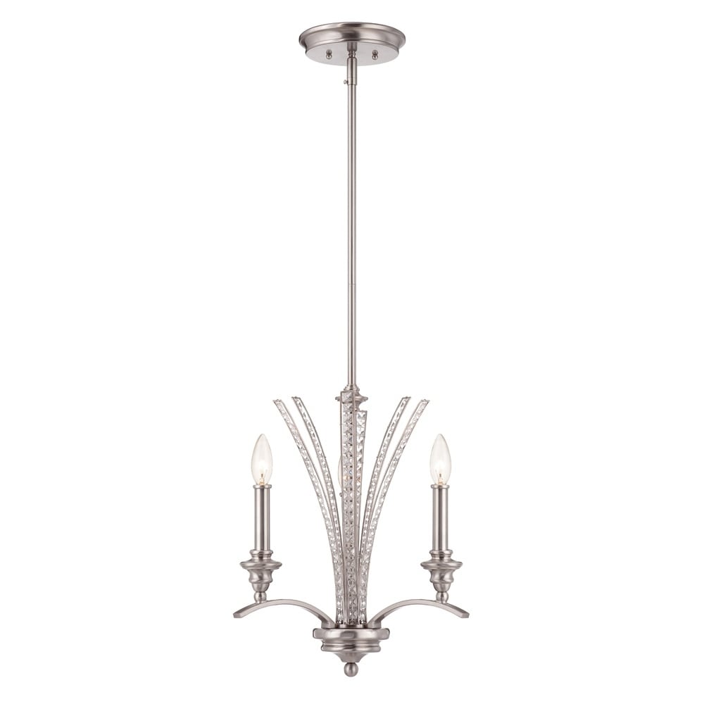 Grand Plazza 3 Light Chandelier Satin
