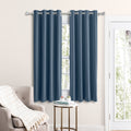 Grand Pointe 54 Inch Length Grommet Short Blackout Panel With Attachable Wand