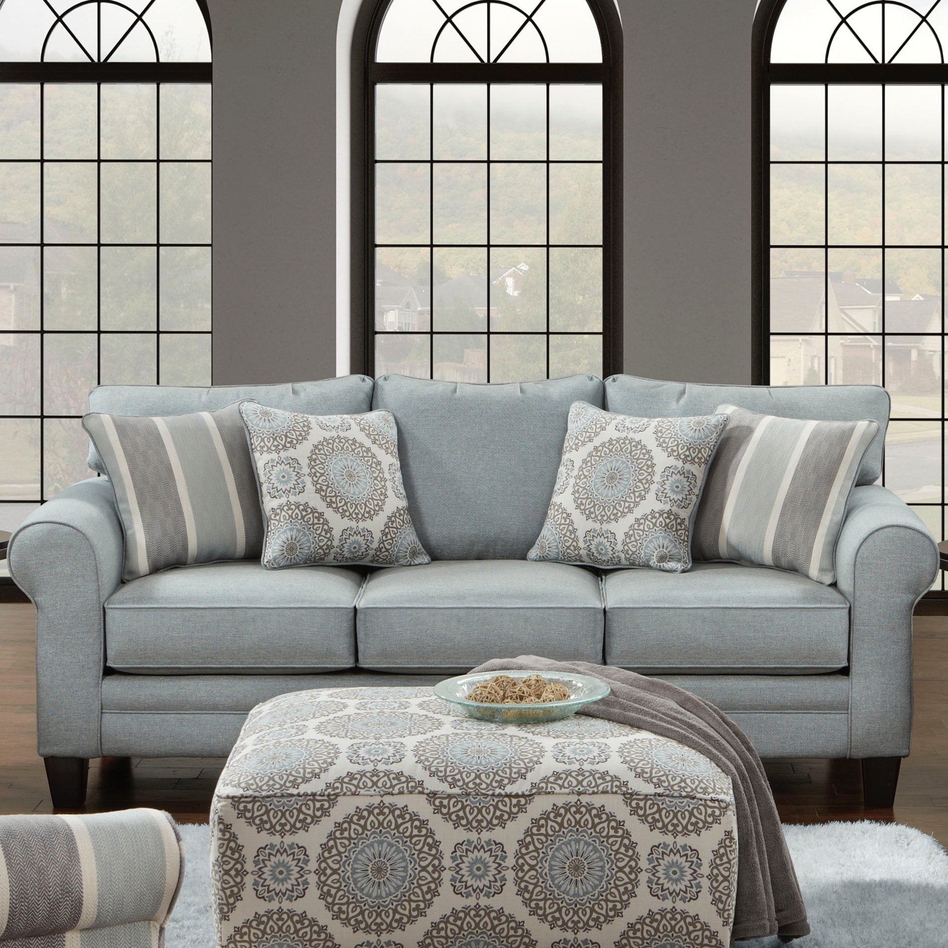 Grande Mist Grey Sofa