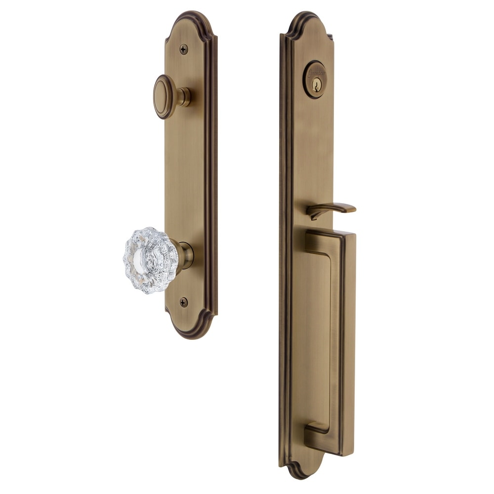 Grandeur Arcdgrver_Eset_234 Arc Solid Brass Rose Keyed Entry Single Cylinder Ful