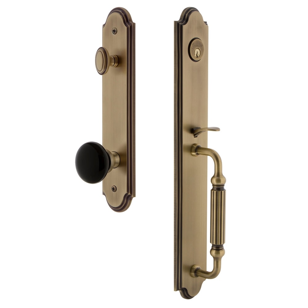 Grandeur Arcfgrcov_Esetd_Na Arc Solid Brass Rose Dummy Full Plate Full Plate F