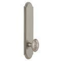 Grandeur Arcgvc_Tp_Dd_Na Arc Solid Brass Tall Plate Rose Dummy Door Knob Set With Grande Victorian Knob