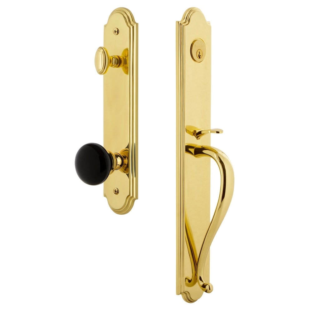 Grandeur Arcsgrcov_Esetd_Na Arc Solid Brass Rose Dummy Full Plate Full Plate S