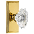 Grandeur Carbia_Sd_Na Carre Solid Brass Rose Passage Door Knob Set With Grande Victorian Knob And 2 3 4 Backset