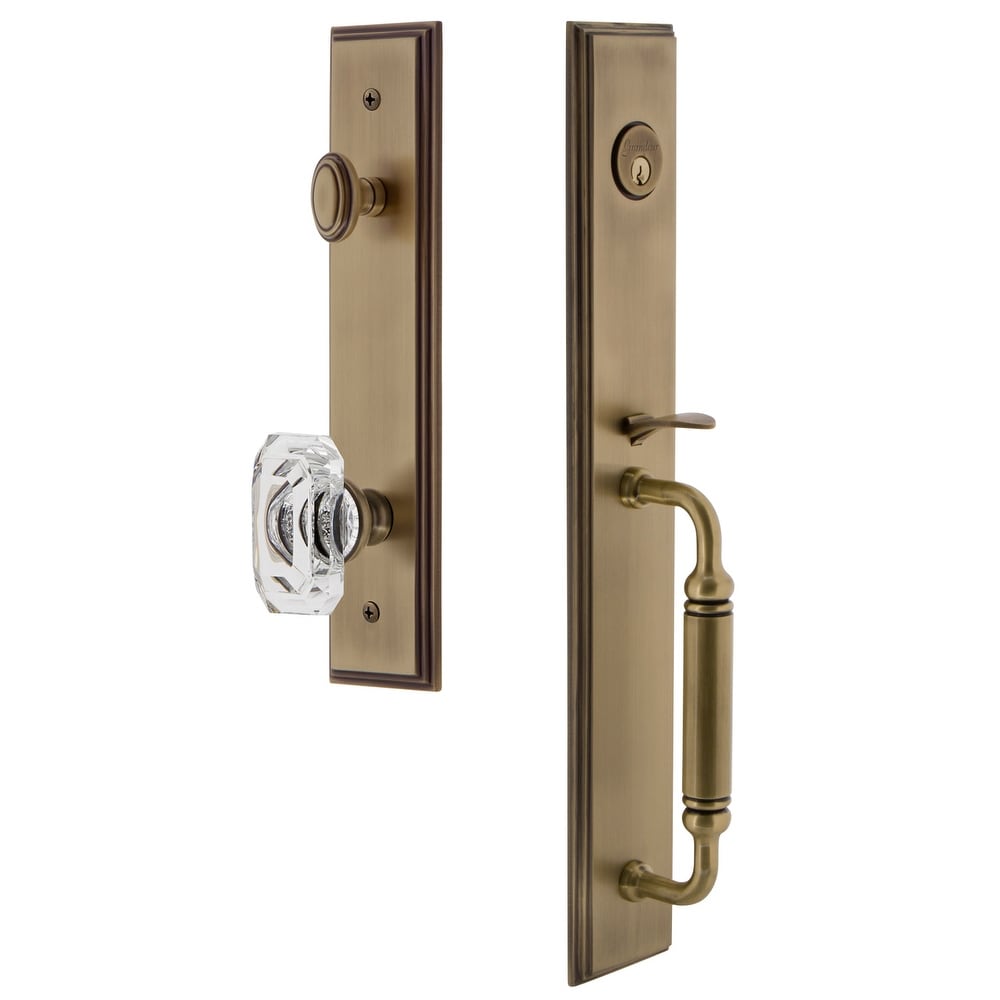 Grandeur Carcgrbcc_Eset_238 Carre Solid Brass Rose Keyed Entry Single Cylinder F