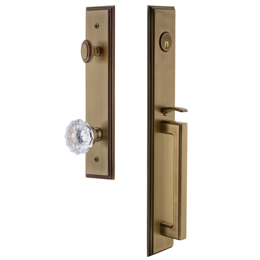 Grandeur Cardgrfon_Eset_234 Carre Solid Brass Rose Keyed Entry Single Cylinder F