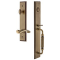 Grandeur Carfgrprt_Eset_234_Rh Carre Solid Brass Rose Right Handed Keyed Entry S