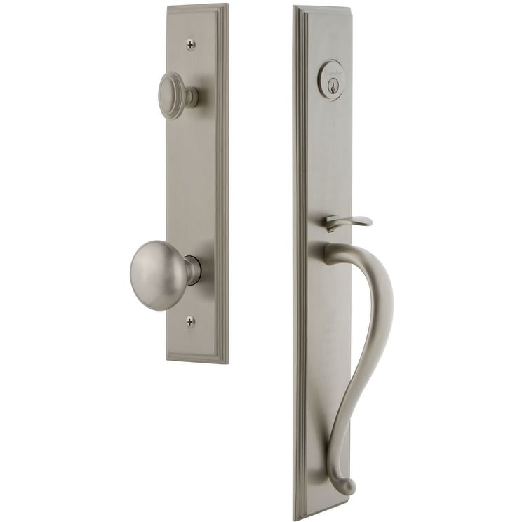 Grandeur Carsgrfav_Eset_234 Carre Solid Brass Rose Keyed Entry Single Cylinder