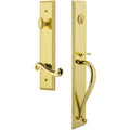 Grandeur Carsgrnew_Eset_234_Lh Carre Solid Brass Rose Left Handed Keyed Entry Si