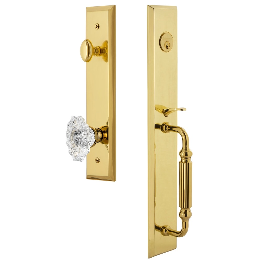 Grandeur Favfgrbia_Eset_238 Fifth Avenue Solid Brass Rose Keyed Entry Single Cyl