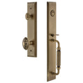 Grandeur Favfgrgvc_Esetd_Na Fifth Avenue Solid Brass Rose Dummy Full Plate F Grip Handleset With Grande Victorian Knob