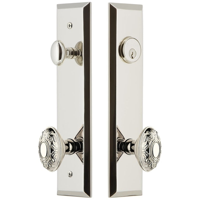 Grandeur Favgvc_Tp_Eset_234 Fifth Avenue Solid Brass Tall Plate Single Cylinder