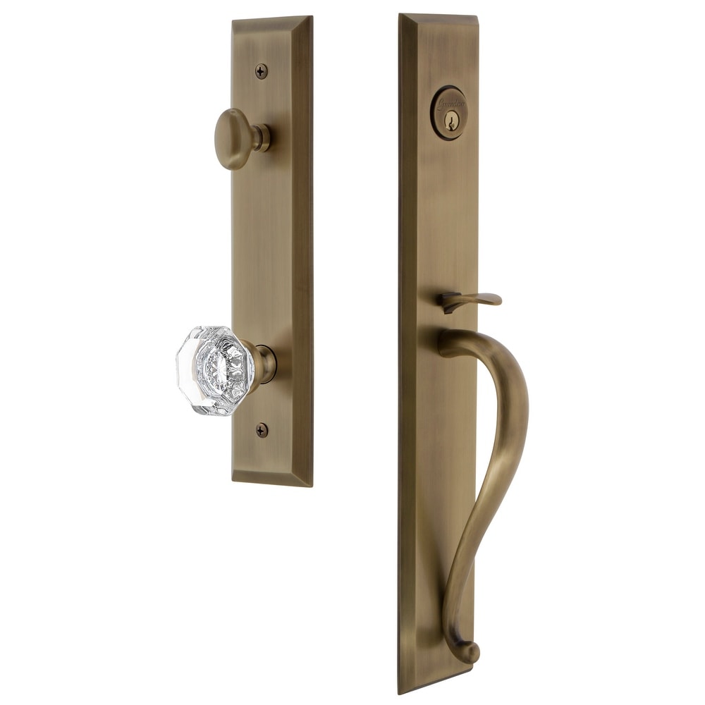 Grandeur Favsgrchm_Eset_238 Fifth Avenue Solid Brass Rose Keyed Entry Single Cyl