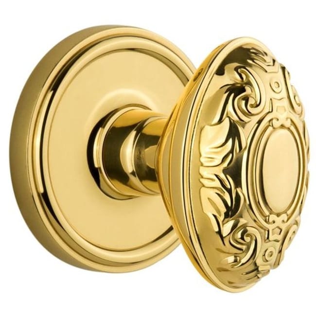 Grandeur Geogvc_Sd_Na Georgetown Solid Brass Rose Single Dummy Knob With Grande Victorian Knob