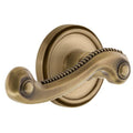 Grandeur Geonew_Sd_Na_Rh Georgetown Solid Brass Rose Right Handed Single Dummy Lever With Newport Lever