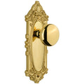 Grandeur Gvcfav_Sd_Na Grande Victorian Solid Brass Rose Single Dummy Door Knob With Fifth Avenue Knob