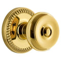 Grandeur Newbou_Prv_238 Newport Solid Brass Rose Privacy Door Knob Set With Bouton Knob And 2 3 8 Backset