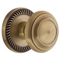 Grandeur Newcir_Sd_Na Newport Solid Brass Rose Single Dummy Door Knob With Circulaire Knob