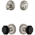 Grandeur Newlyo_Sp_Eset_234 Newport Solid Brass Rose Single Cylinder Keyed Entry