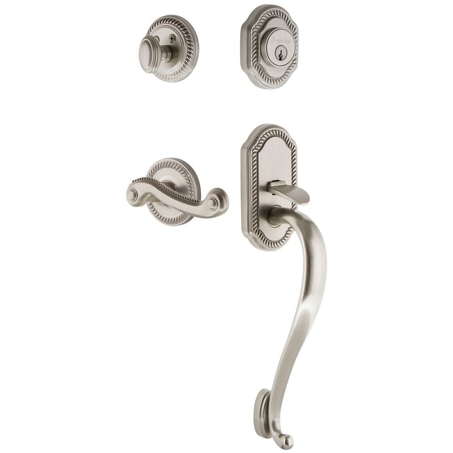 Grandeur Newnew_Eset_238_Sg_Rh Newport Solid Brass Rose Right Handed Keyed Entry