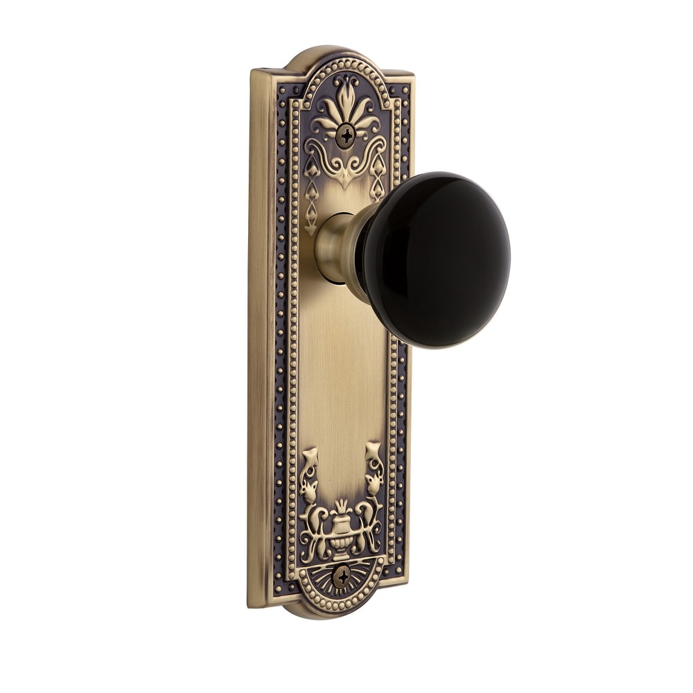 Grandeur Parcov_Sd_Na Parthenon Solid Brass Rose Single Dummy Door Knob With Coventry Knob