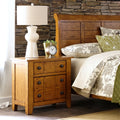 Copper Grove Grandpas Cabin Aged Oak Night Stand