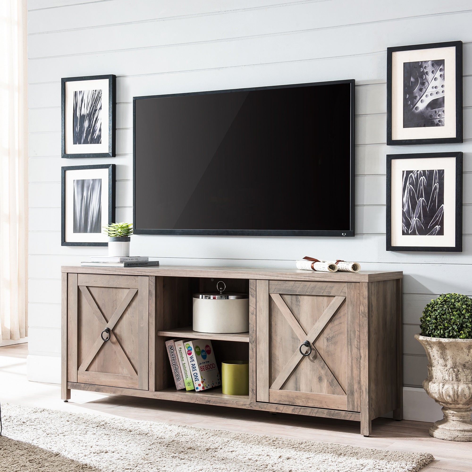 Granger Gray Oak Tv Stand