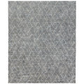 Granite Hide Hand Tufted Leather Hide Silver Area Rug 116 X 146